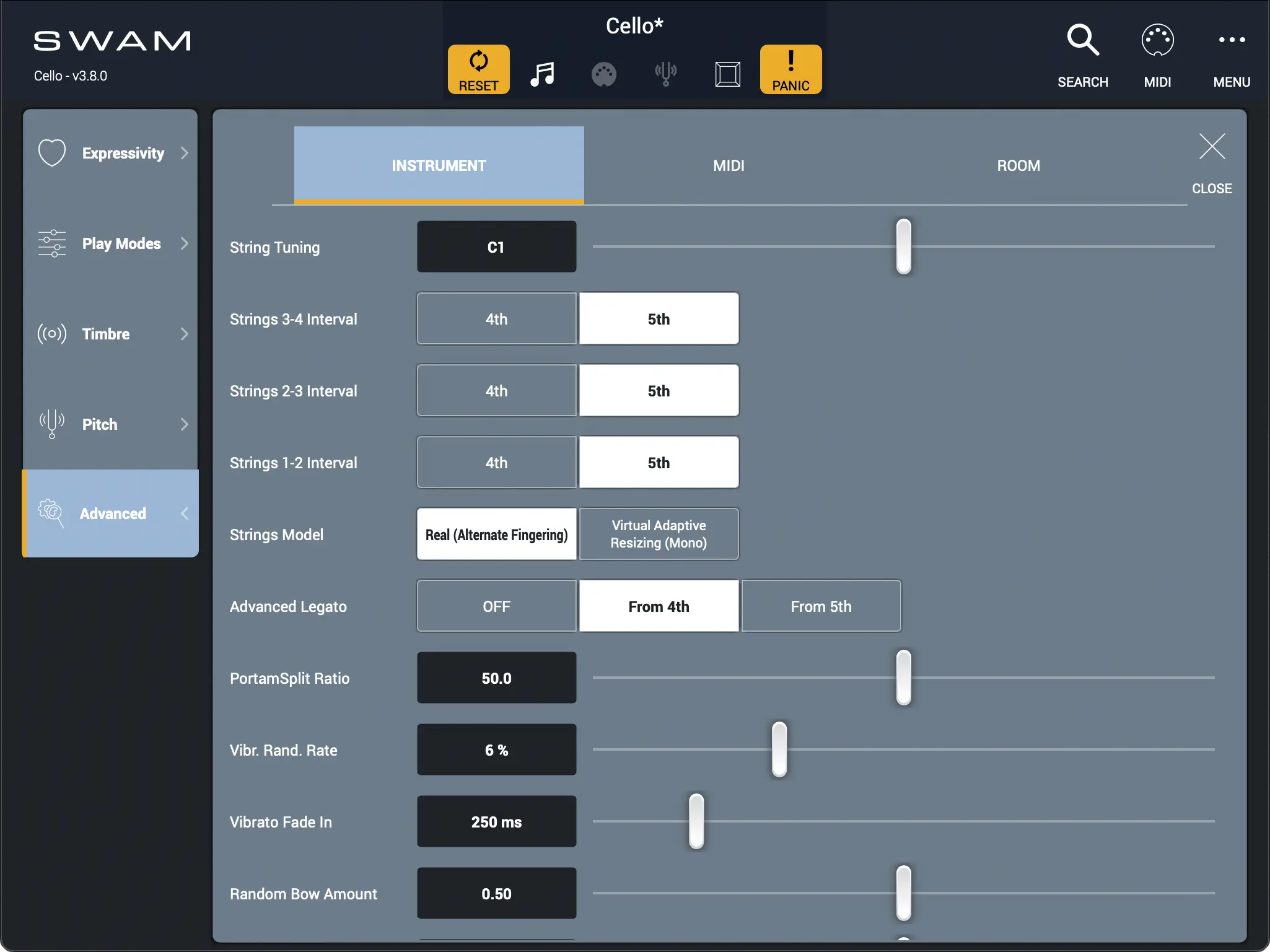 Advanced - Instrument